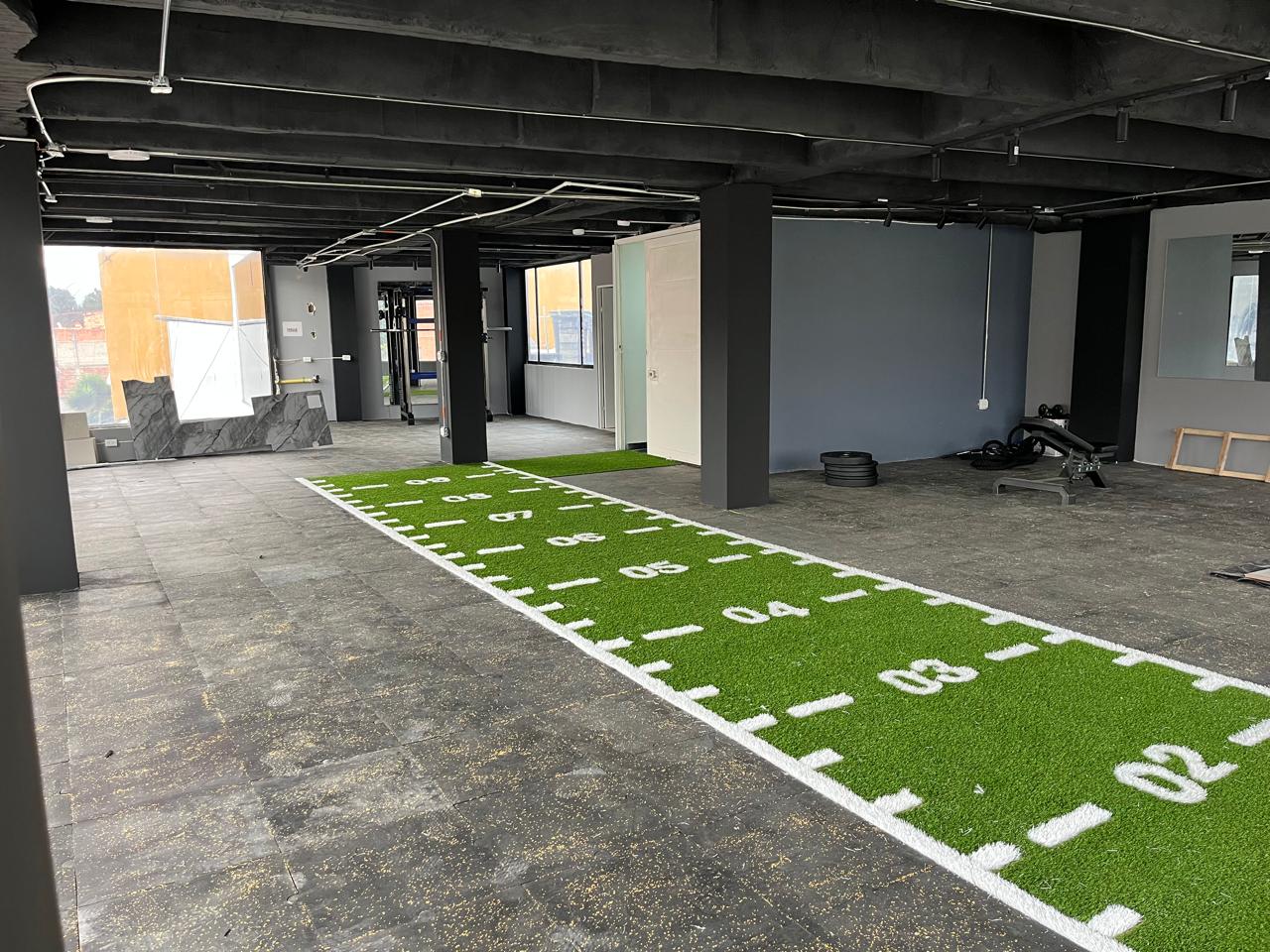Piso caucho gimnasio Bogotá